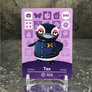 Tex #340 Animal Crossing Amiibo Card